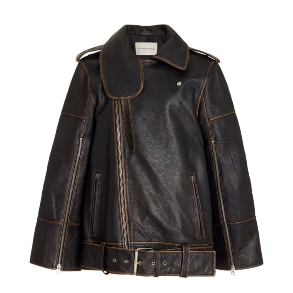 By Malene Birger Dark Brown Leather Jacket